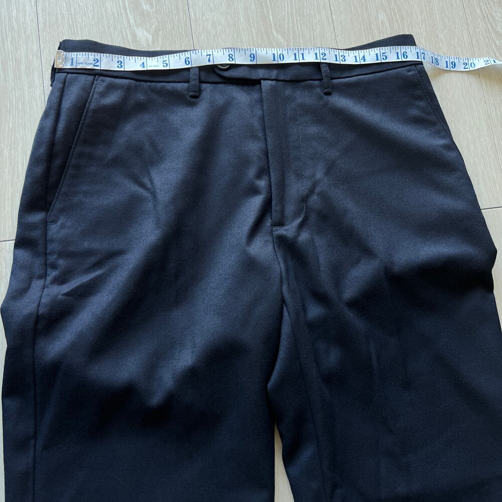 J Crew Classic Creased Wool Trouser Mens 32 X 29 Dark Navy - Picture 6 of 10